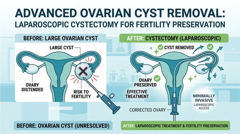 Advanced Ovarian Cyst Removal