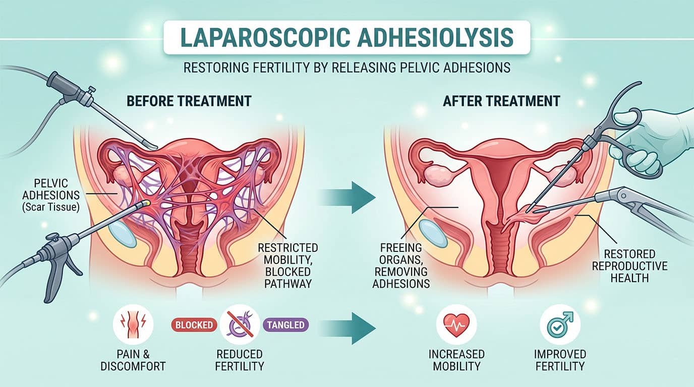 Laparoscopic Adhesiolysis: Restoring Fertility by Releasing Pelvic Adhesions