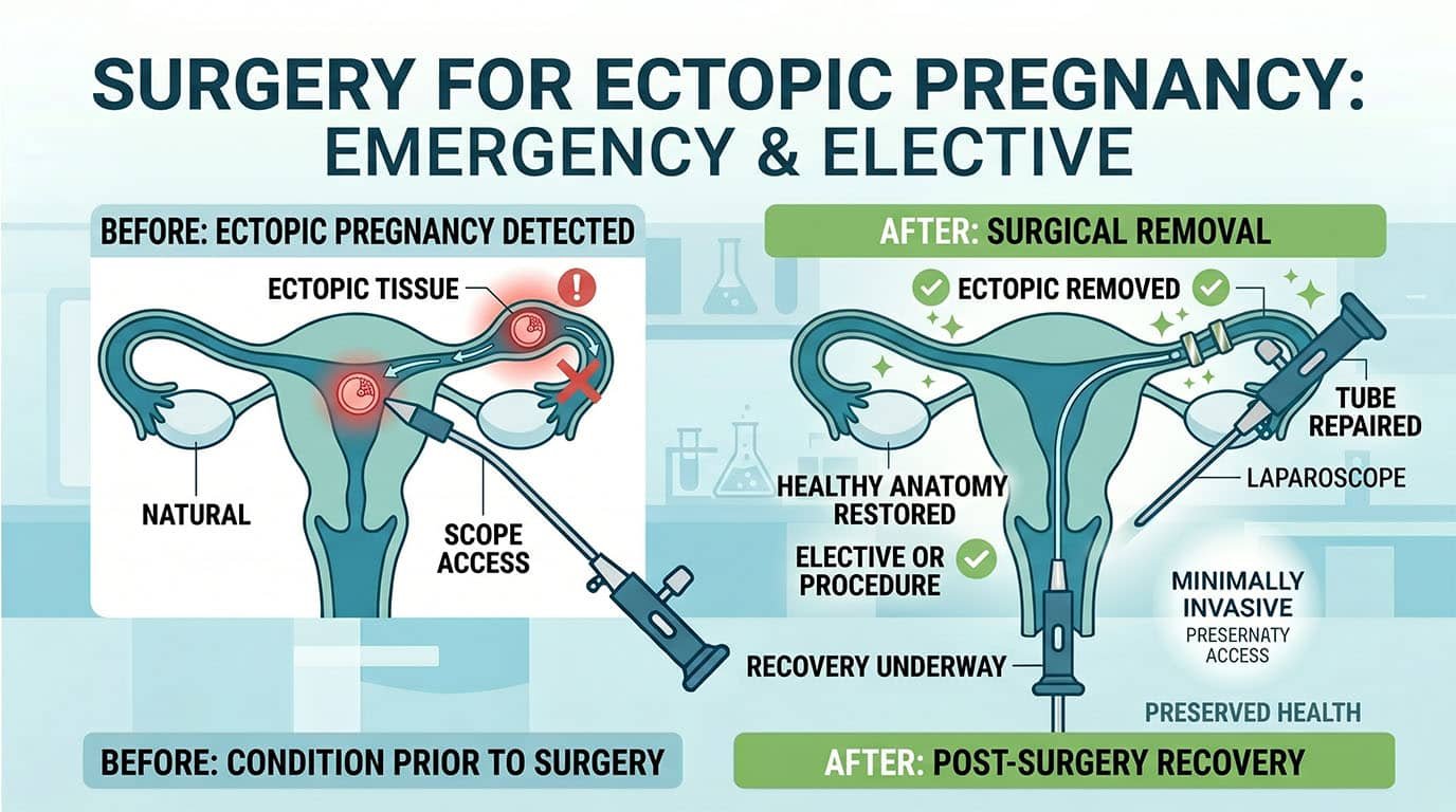 Emergency and Elective Surgery for Ectopic Pregnancy